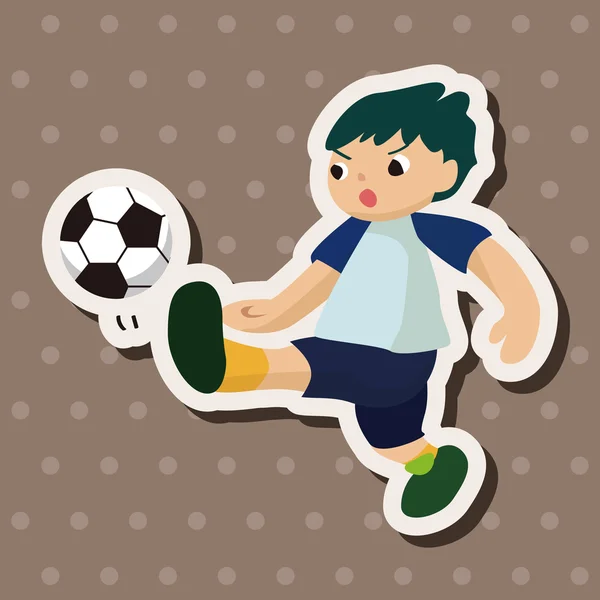 Sport soccer player theme elements vector,eps — Stock Vector