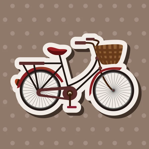 Bicicleta elementos de diseño de dibujos animados vector — Vector de stock