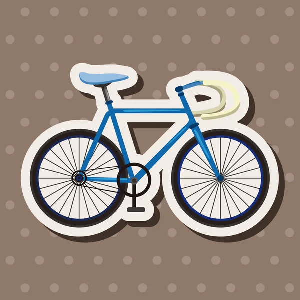 Bicicleta elementos de diseño de dibujos animados vector — Vector de stock