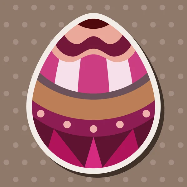 Huevo de Pascua plano icono elementos de fondo, eps10 — Vector de stock