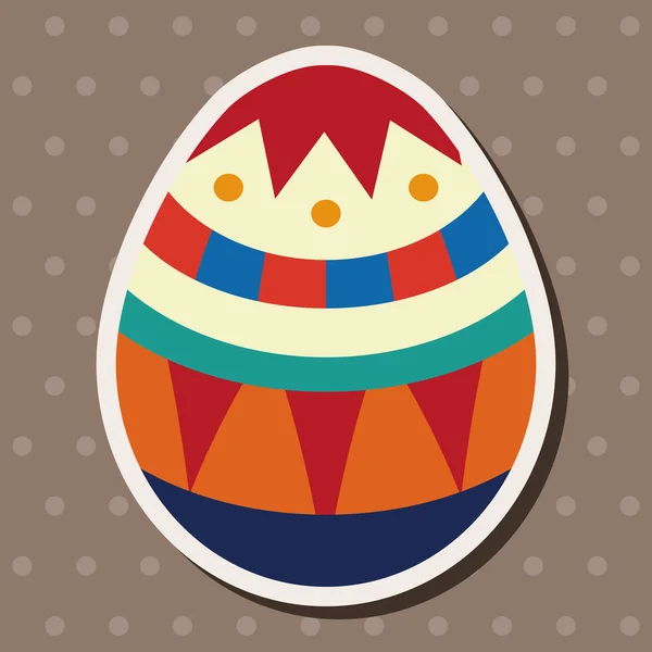 Easter egg flat icon elements background, eps10 — Vetor de Stock