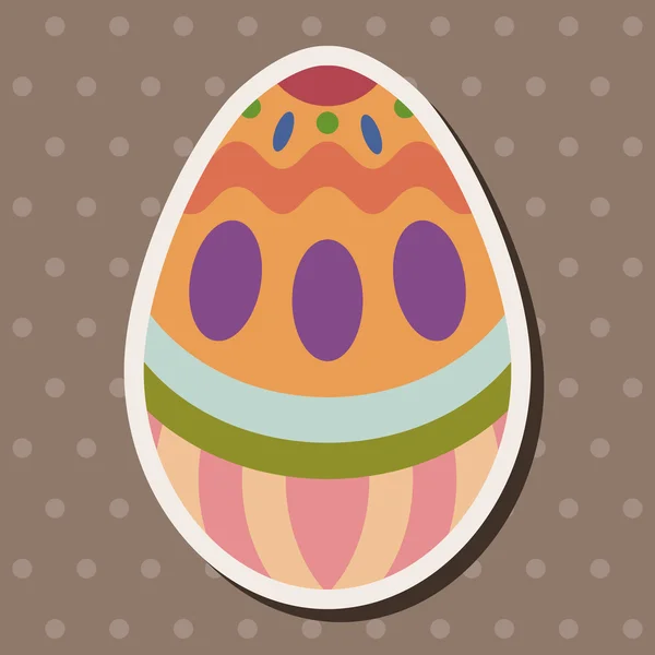 Easter egg flat icon elements background, eps10 — Vetor de Stock