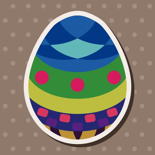 Huevo de Pascua plano icono elementos de fondo, eps10 — Vector de stock