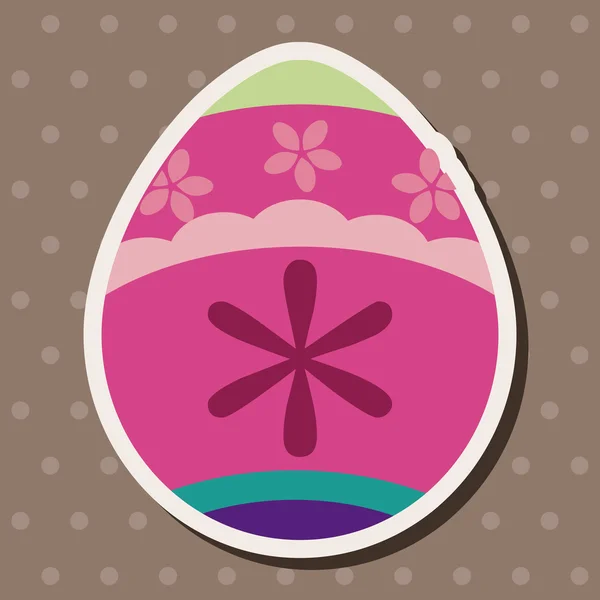 Easter egg flat icon elements background,eps10 — Stock Vector