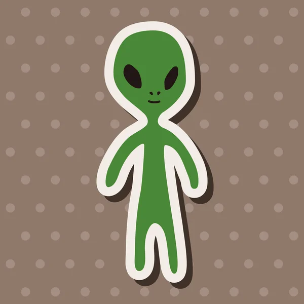 Espacio alienígena plano icono elementos de fondo, eps10 — Vector de stock