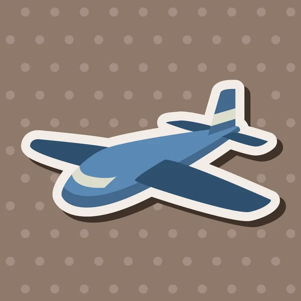 Transport samolotem płaski ikona elementy tła, eps10 — Wektor stockowy