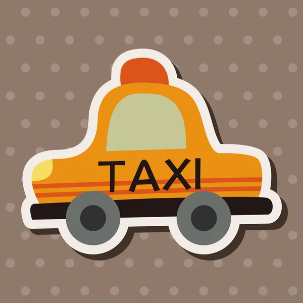 Transport taksówką ikona płaskie elementy tła, eps10 — Wektor stockowy