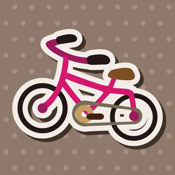 Transport Fahrrad flache Symbolelemente Hintergrund, eps10 — Stockvektor