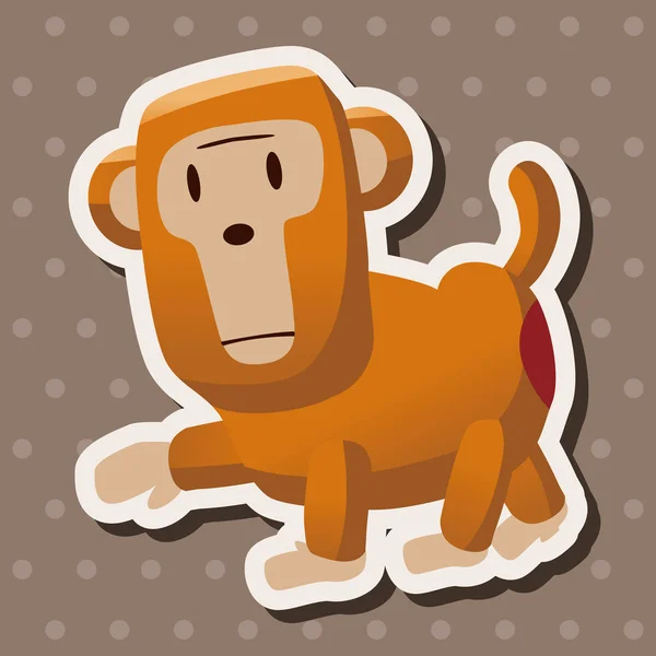 Animal monkey cartoon — Stock Vector