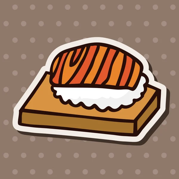 Elementi icona piatto di sushi fast food, eps10 — Vettoriale Stock