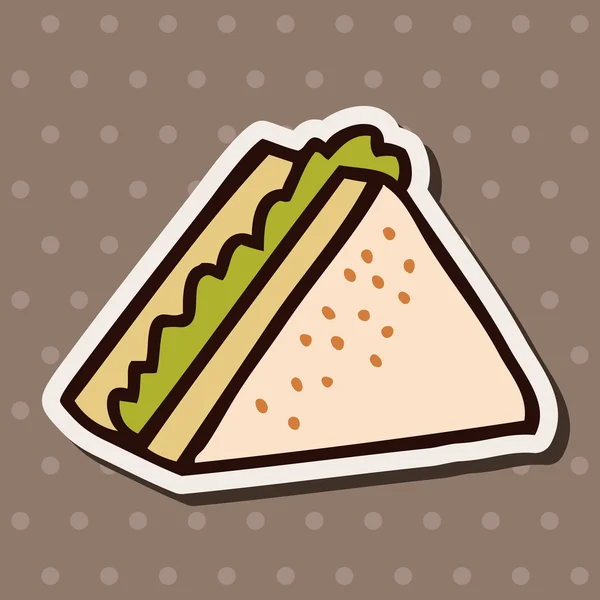 Comida rápida bocadillo elementos icono plano, eps10 — Vector de stock