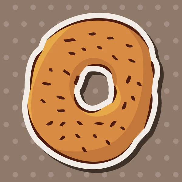Fast Food Donut flache Symbolelemente, eps10 — Stockvektor