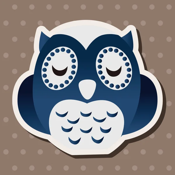 Animal owl flat icon elements, eps10 — Stock Vector