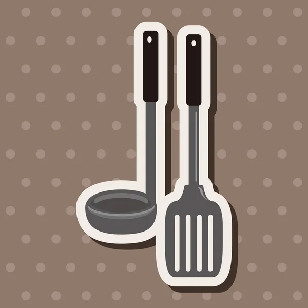 Kitchenware spatula theme elements vector,eps — Stock Vector