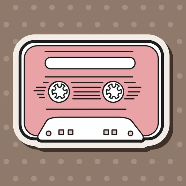 Audiotape theme elements vector,eps — Stock Vector