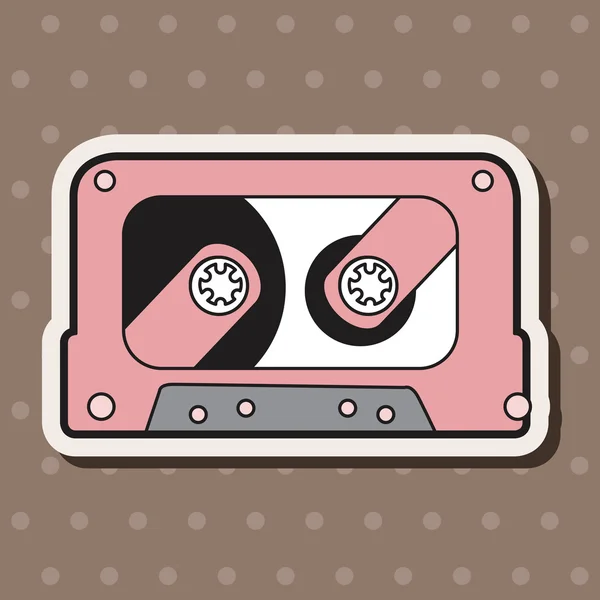 Audiotape theme elements vector,eps — Stock Vector