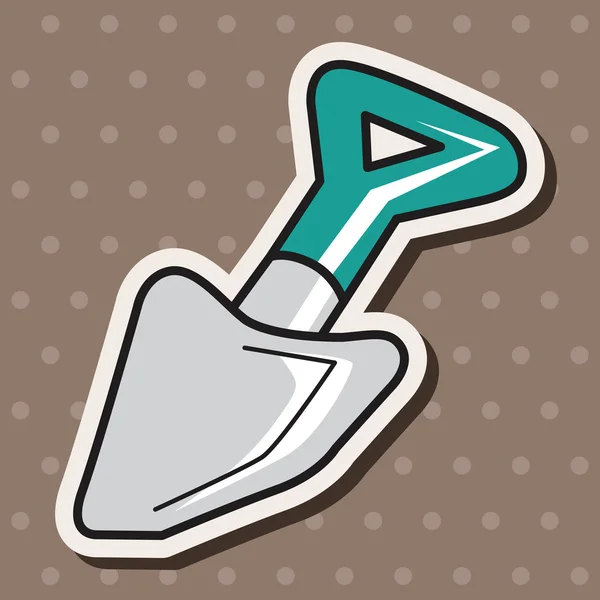 Work tool shovel theme elements vector,eps — Stock Vector
