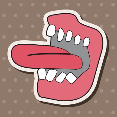 rock müzik logo ağız Tema öğeleri vektör, eps