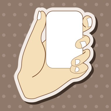 Kağıt Tema öğeleri vektör, eps tutan el