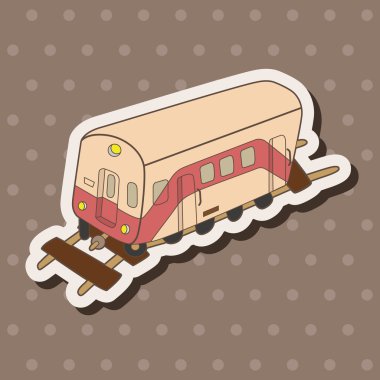 ulaşım tren Tema öğeleri vektör, eps