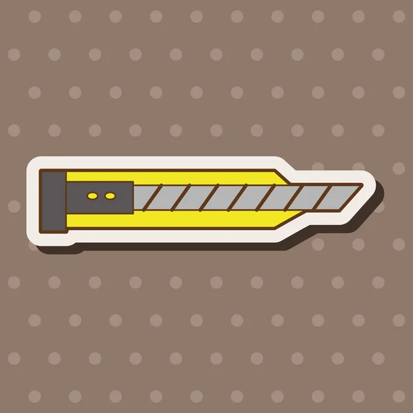 Cuchillo de utilidad estacionaria tema elementos vector, eps — Vector de stock