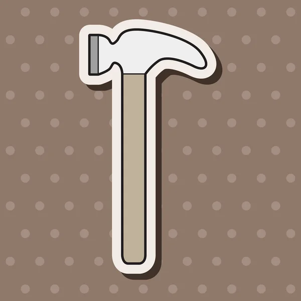Work tool hammer theme elements vector,eps — Stock Vector