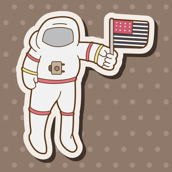 Space Astronaut vector de elementos de tema, eps10 — Archivo Imágenes Vectoriales