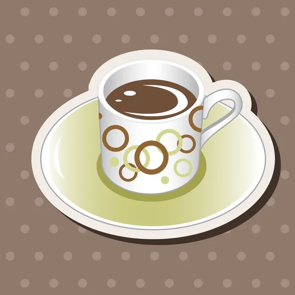 Café tema elementos vector, eps — Vector de stock