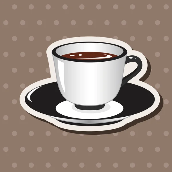 Café tema elementos vector, eps — Vector de stock