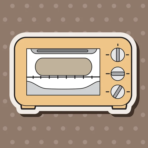 Utensilios de cocina horno tema elementos vector, eps — Archivo Imágenes Vectoriales