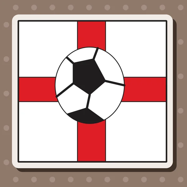 England soccer team flag theme elements vector,eps — Stock Vector