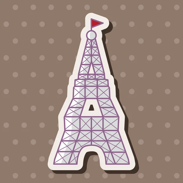 Torre Eiffel tema elementos vector, eps — Archivo Imágenes Vectoriales