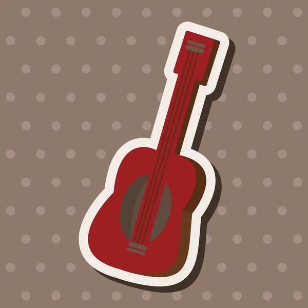 Música guitarra tema elementos vector, eps — Vector de stock