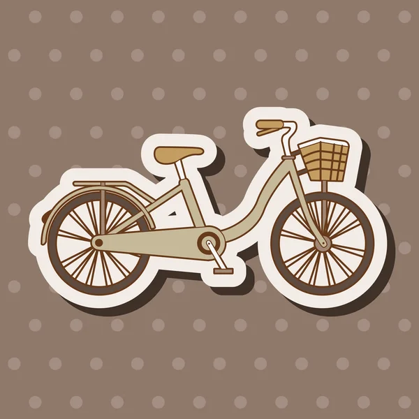 Транспортні елементи теми велосипеда вектор, триває — стоковий вектор