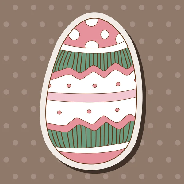 Pascua pintura huevo tema elementos vector, eps — Vector de stock