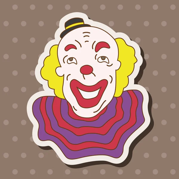 Cirque clown thème éléments vecteur, eps — Image vectorielle