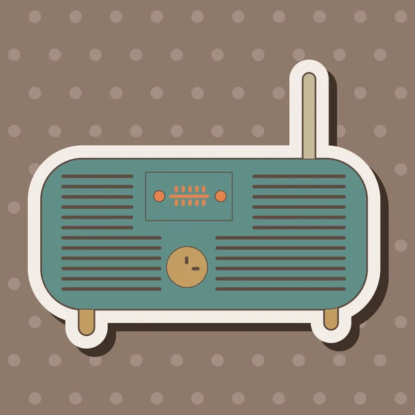 Radio tema elementos vector, eps — Vector de stock