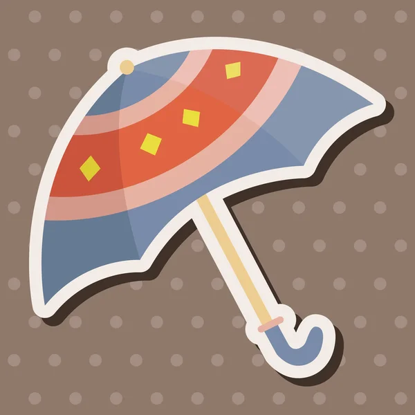 Parasol tematu elementy wektor, eps — Wektor stockowy