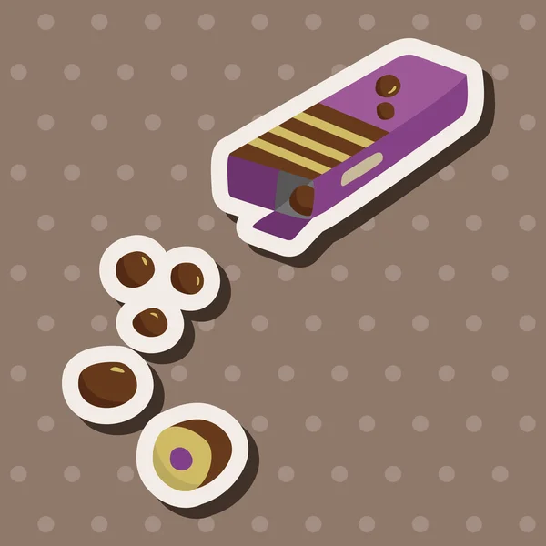 Éléments thème chocolat vecteur, eps — Image vectorielle