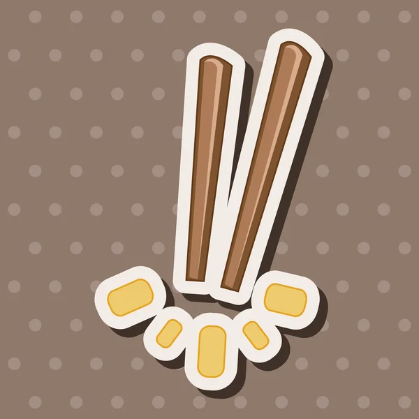 Tableware chopsticks theme elements vector,eps — Stock Vector