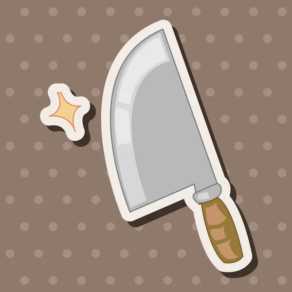 Utensilios de cocina cuchillo tema elementos vector, eps — Archivo Imágenes Vectoriales