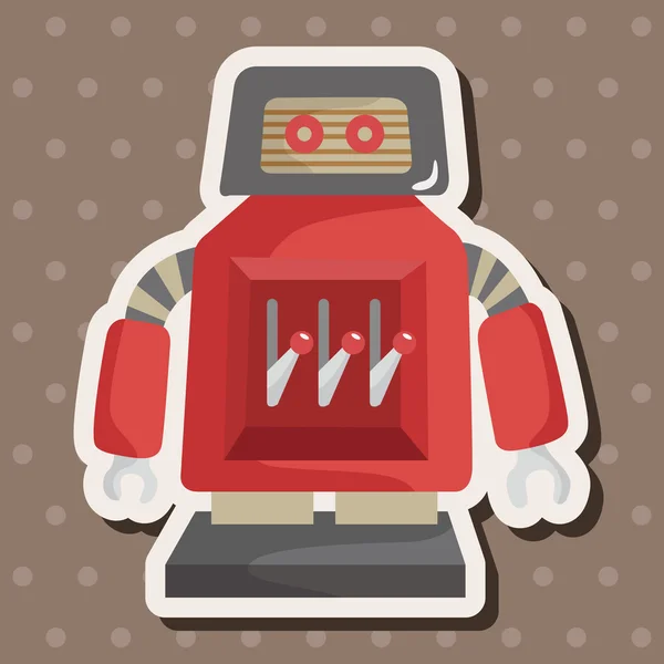 Robot thema elementen vector, eps — Stockvector