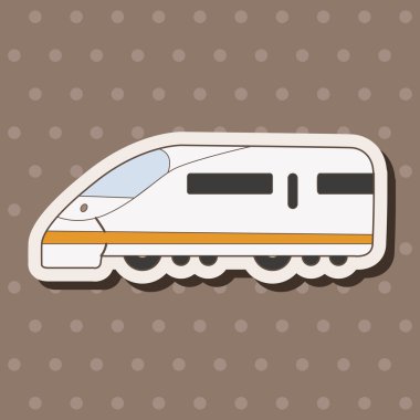 ulaşım tren Tema öğeleri vektör, eps