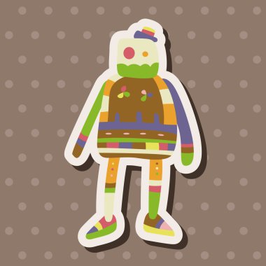 机器人主题元素矢量、 eps