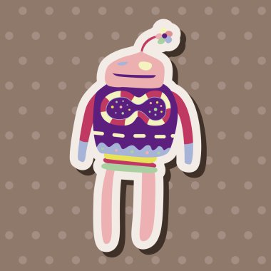 机器人主题元素矢量、 eps