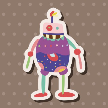 机器人主题元素矢量、 eps