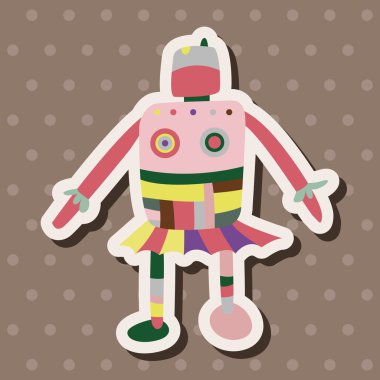 机器人主题元素矢量、 eps