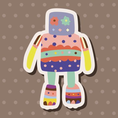 机器人主题元素矢量、 eps