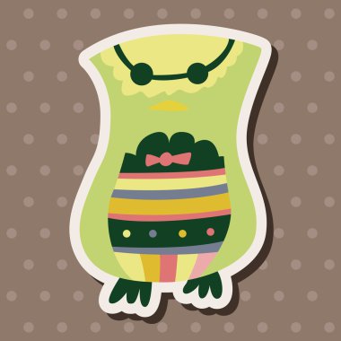 baykuş karikatür Tema öğeleri vektör, eps