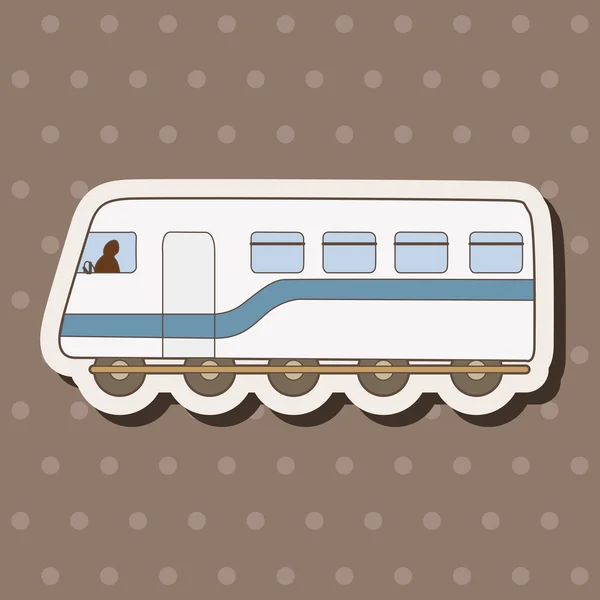 Transportation train theme elements vector,eps — Stock Vector